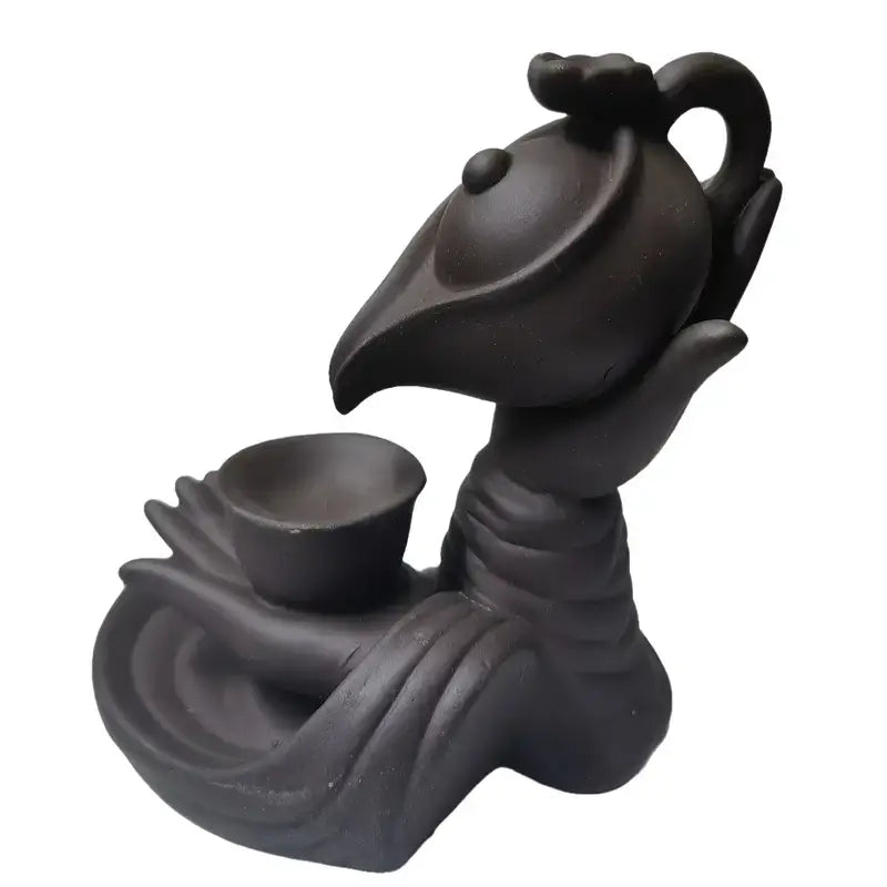 tea kettle incense burner,
backflow incense burner,
ceramic incense holder,
clay incense burner,
smoke waterfall incense burner,
zen incense burner,
meditation incense burner,
home décor incense holder,
aromatherapy incense burner