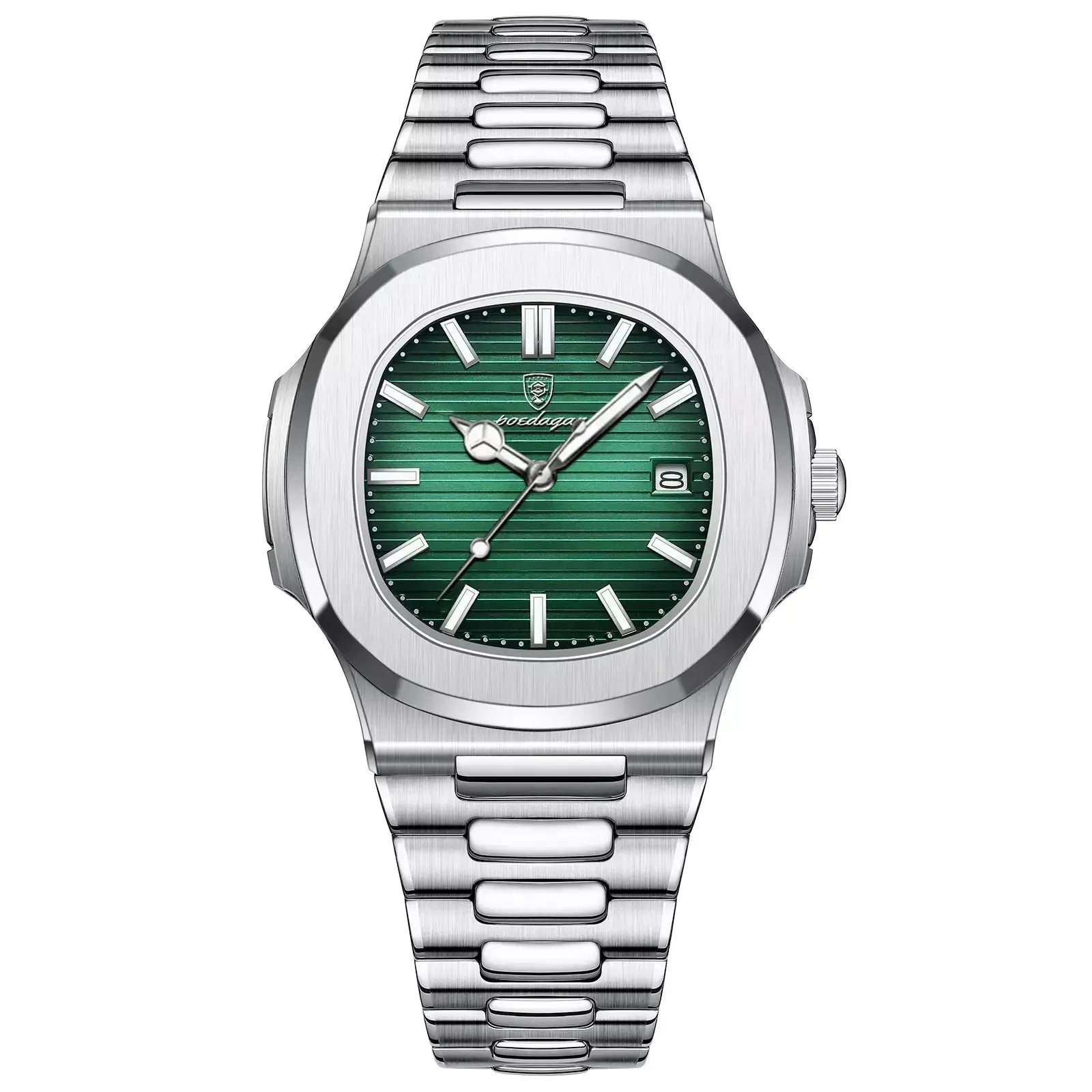 Regent™ men’s stainless steel watch with green dial