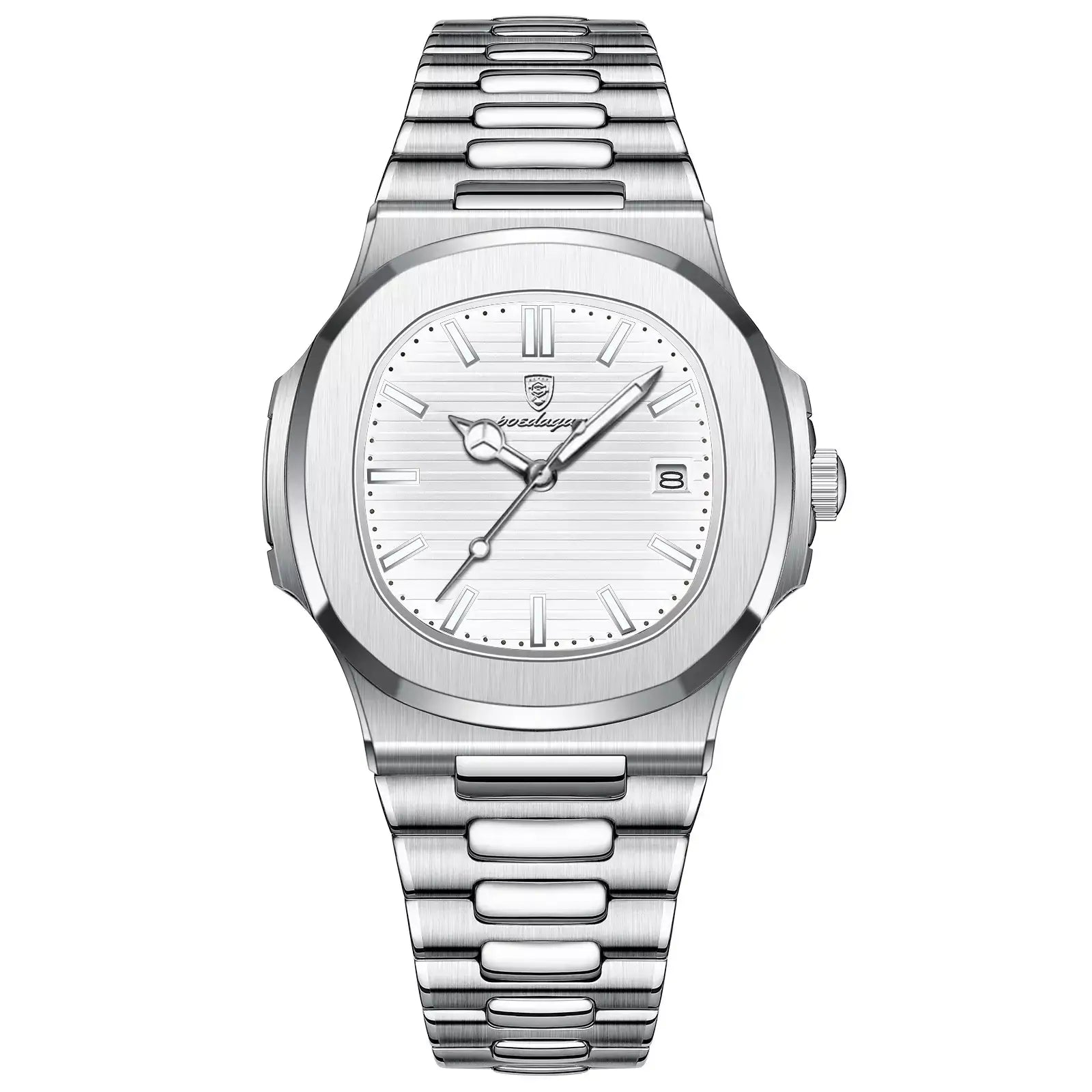 Regent™ men’s stainless steel watch with white dial