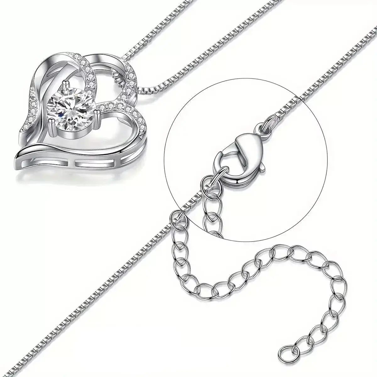 Magical Essence of Love Necklace, elegant women’s necklace, zirconia necklace, romantic gift necklace, jewellery for girlfriend, meaningful gift for her, silver adjustable necklace, sophisticated women’s jewellery, anniversary gift for wife, delicate feminine necklace, copper and zirconia jewellery, romantic birthday gift for her, timeless love necklace