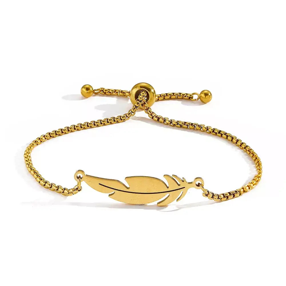 women’s elegant bracelete,
water-resistant women’s bracelet,
stylish women’s bracelete,
stainless steel women’s bracelet,
silver women’s bracelete,
rose gold bracelet women,
minimalist women’s bracelete,
feather charm bracelet,
fashion bracelet women,
adjustable bracelet for women