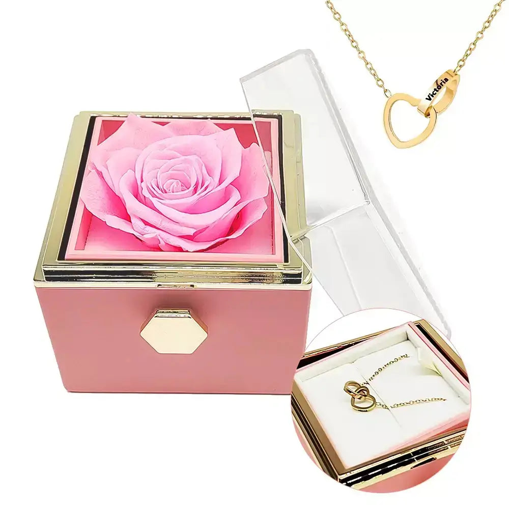 Double Hearts Necklace + Complimentary Rotating Rose Box,
unforgettable gift,
timeless gift for women,
silver necklace for women,
rose gold necklace for women,
romantic gift for her,
necklace with rose box,
meaningful jewellery,
high-quality women’s necklace,
gold necklace for women,
gift with rotating rose box,
elegant women’s necklace,
double hearts necklace,
delicate necklace for girlfriend