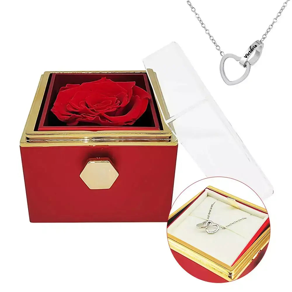 Double Hearts Necklace + Complimentary Rotating Rose Box,
unforgettable gift,
timeless gift for women,
silver necklace for women,
rose gold necklace for women,
romantic gift for her,
necklace with rose box,
meaningful jewellery,
high-quality women’s necklace,
gold necklace for women,
gift with rotating rose box,
elegant women’s necklace,
double hearts necklace,
delicate necklace for girlfriend