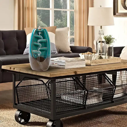 Zen Flow Backflow Burner,backflow incense burner, smoke waterfall incense holder, ceramic incense burner, feng shui ornament, aromatherapy decor, air purifier, zen gift, meditation decoration, decorative incense burner, free incense cones, meditation incense holder, elegant home decor, smoke cascade burner, relaxation accessory, indoor aromatherapy burner