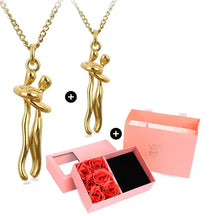 eternal embrace couple necklace, couple necklace gift, matching couple necklaces, necklace for couples, couple jewellery gift, christmas gift for couples, christmas necklace gift, romantic christmas gift for couple, christmas jewellery gift for her, christmas gift for girlfriend, christmas gift for wife, couples christmas gift ideas