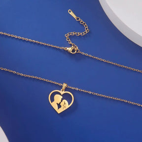 couple necklace, heart necklace, romantic gift for couples, unisex necklace, stainless steel necklace, meaningful jewellery, necklace for boyfriend and girlfriend, elegant necklace for couples, love necklace, two hearts necklace, gift for couples, romantic jewellery