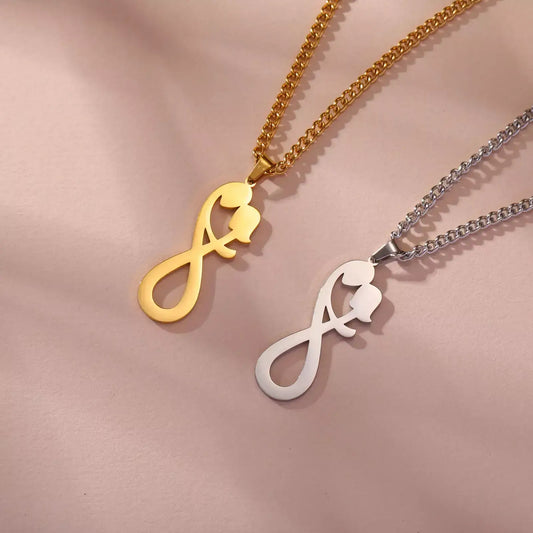 Eternal Knot Necklace, Couple’s Embrace Necklace, Infinity Necklace, Infinite Embrace Necklace, Couple Necklace, Romantic Necklace