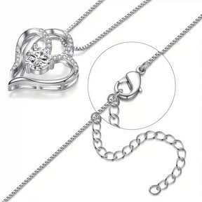 Magical Essence of Love Necklace, elegant women’s necklace, zirconia necklace, romantic gift necklace, jewellery for girlfriend, meaningful gift for her, silver adjustable necklace, sophisticated women’s jewellery, anniversary gift for wife, delicate feminine necklace, copper and zirconia jewellery, romantic birthday gift for her, timeless love necklace