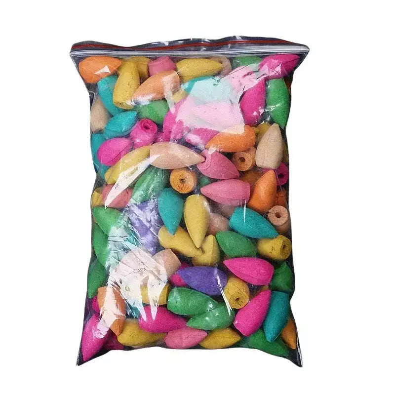 backflow incense cones, waterfall incense cones, natural incense cones, aromatherapy incense cones, yoga incense cones, meditation incense cones, relaxation incense cones, scented incense cones, incense cones gift set, eco-friendly incense cones, incense cones for backflow burner, incense cones UK, premium incense cones, incense cones mixed scents, incense cones for aromatherapy