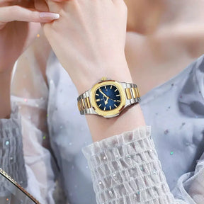 Luxury Square Women’s Watch,Luxury women’s watch, Ladies’ quartz watch, Waterproof women’s watch, Elegant ladies’ watch, Luminous watch for women, Women’s square dial watch, Fashion watch for women, Stylish women’s watch, Best gift for her watch, Durable women’s watch, Elegant everyday watch for women, Women’s watch with date display, Modern ladies’ wristwatch, Affordable luxury watch UK, Waterproof quartz watch for women