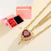 couple necklace gift, couples necklace set, matching couple necklaces, necklace for couples, couple jewellery gift, love necklace for couples, heart and sword necklace, symbolic couple necklace, romantic couple necklace, meaningful jewellery gift, promise necklace for couples, his and hers necklace set, couples jewellery gift