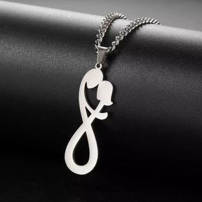 Eternal Knot Necklace, Couple’s Embrace Necklace, Infinity Necklace, Infinite Embrace Necklace, Couple Necklace, Romantic Necklace