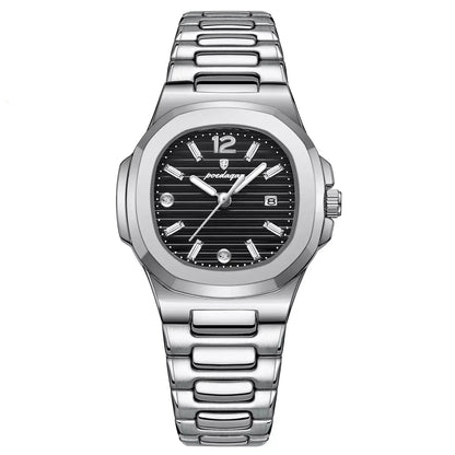 Luxury Square Women’s Watch,Luxury women’s watch, Ladies’ quartz watch, Waterproof women’s watch, Elegant ladies’ watch, Luminous watch for women, Women’s square dial watch, Fashion watch for women, Stylish women’s watch, Best gift for her watch, Durable women’s watch, Elegant everyday watch for women, Women’s watch with date display, Modern ladies’ wristwatch, Affordable luxury watch UK, Waterproof quartz watch for women