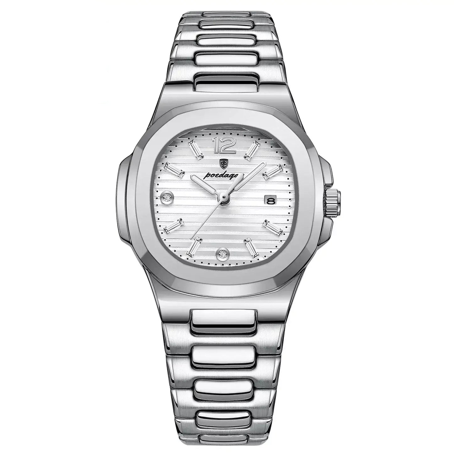 Luxury Square Women’s Watch,Luxury women’s watch, Ladies’ quartz watch, Waterproof women’s watch, Elegant ladies’ watch, Luminous watch for women, Women’s square dial watch, Fashion watch for women, Stylish women’s watch, Best gift for her watch, Durable women’s watch, Elegant everyday watch for women, Women’s watch with date display, Modern ladies’ wristwatch, Affordable luxury watch UK, Waterproof quartz watch for women