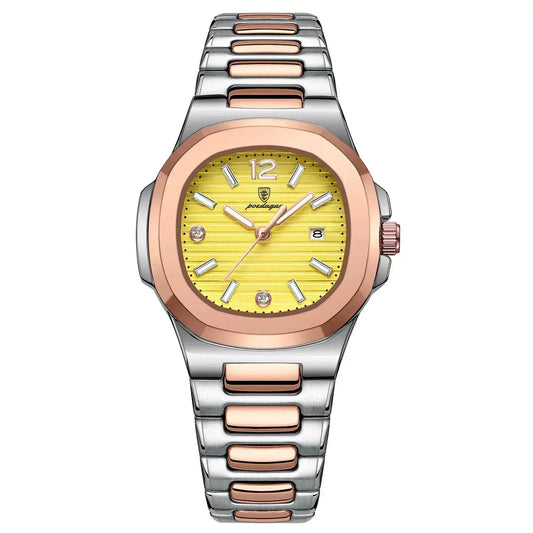 Luxury Square Women’s Watch,Luxury women’s watch, Ladies’ quartz watch, Waterproof women’s watch, Elegant ladies’ watch, Luminous watch for women, Women’s square dial watch, Fashion watch for women, Stylish women’s watch, Best gift for her watch, Durable women’s watch, Elegant everyday watch for women, Women’s watch with date display, Modern ladies’ wristwatch, Affordable luxury watch UK, Waterproof quartz watch for women