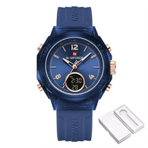 Elegance Dual Display Ladies’ Watch, ladies watch, women’s watches UK, dual display watch, analogue and digital watch, stylish ladies watch, elegant women’s watch, water resistant ladies watch, modern ladies quartz watch, silicone strap ladies watch