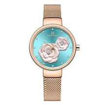 Bloom Elegance Women’s Watch,women’s luxury watch, elegant ladies wristwatch, stainless steel mesh women’s watch, quartz movement ladies watch, waterproof women’s wristwatch, fashion & casual ladies watch, floral design women’s watch, slim dial women’s watch, stylish watch for women UK, ladies gift wristwatch, everyday wear women’s watch, charming girl watch, sophisticated women’s timepiece, affordable luxury women’s watch, best ladies watch UK