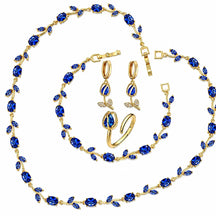 tulip jewellery set, jewellery gift for her, gift for women, luxury jewellery set, women's jewellery set, floral jewellery set, necklace bracelet earrings ring set, premium jewellery gift, elegant jewellery set, jewellery with gift box