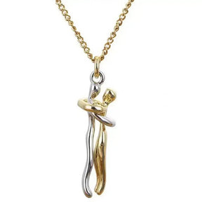 Eternal Embrace Couple Necklace, Eternal Embrace Necklace, Embrace Chain, Lovers Necklace, Soulmate Necklace, Couple Chain, Infinite Love Chain