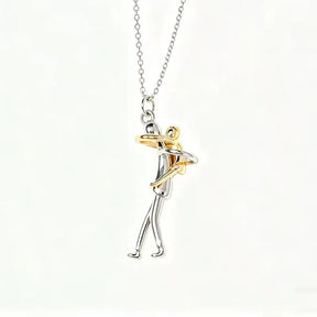 Silver Father & Son Embrace Pendant Necklace – Meaningful Gift for Dad