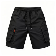 Kairo™ Men's Black Cargo Shorts with practical multi-pocket design