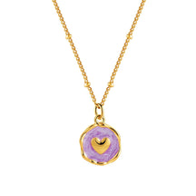 Heart – Lavender: 40 cm + 5 cm chain, 16 x 12 mm pendant, 5.1 g