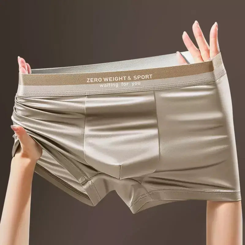 Veyro beige men’s boxer briefs with comfortable stretch fit