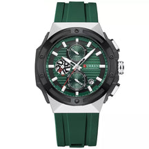 Vortex Men’s Watch in green with silver details and chronograph dial